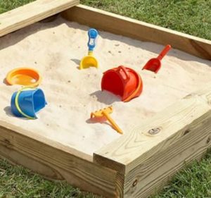 child's sandbox