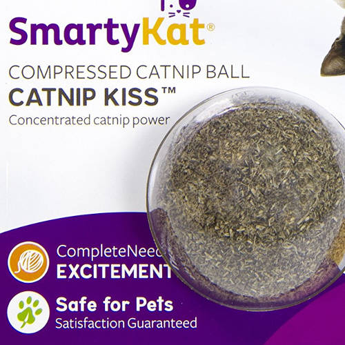 Compressed catnip ball