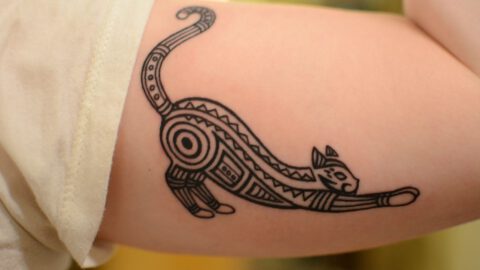 25 Tasteful & Simple Cat Tattoo Designs