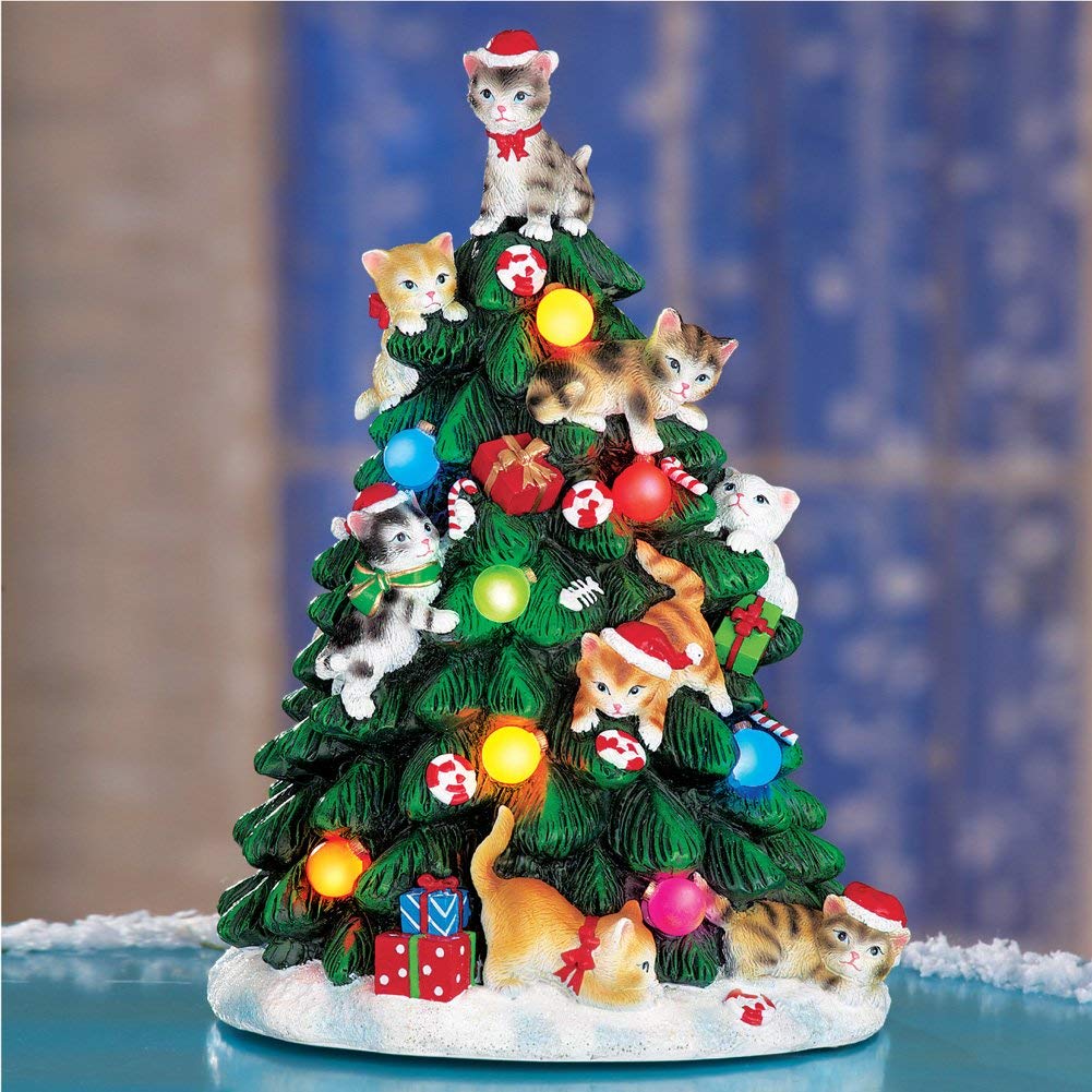 Collections Ect Christmas Cat Tree Light