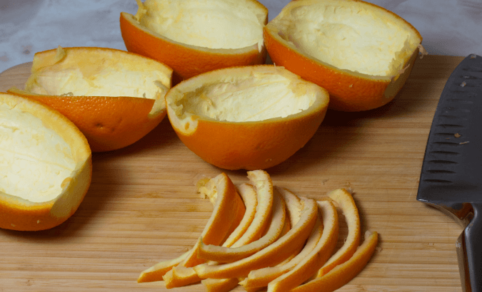 orange peels