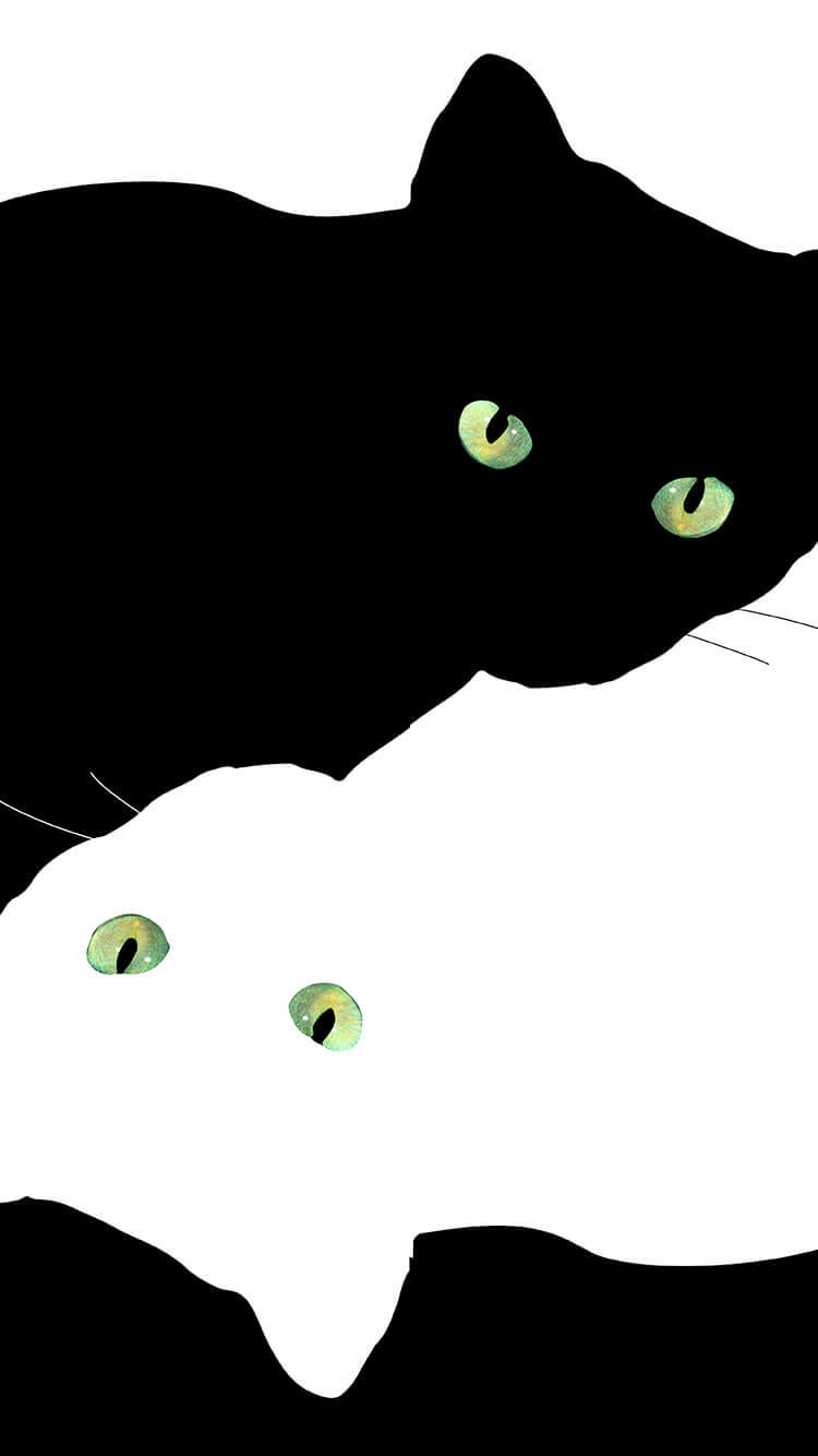 Cute Cartoon Aesthetic Cat Wallpaper Iphone - Goimages Park